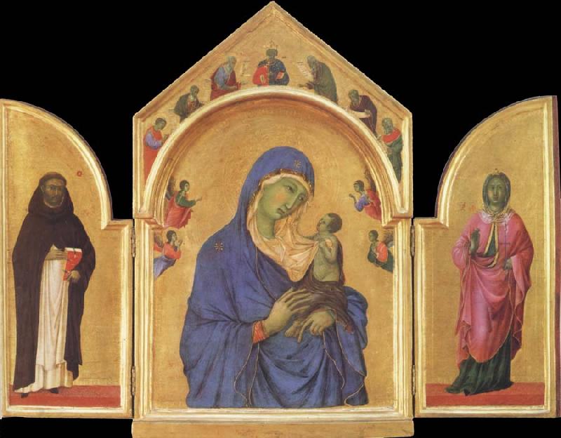Duccio di Buoninsegna The Virgin Mary and angel predictor,Saint Sweden oil painting art